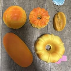 パンのスクイーズ 5点セットのサムネイル