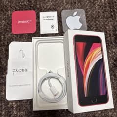 Apple iPhone SE (第2世代) レッド（箱と備品）のサムネイル