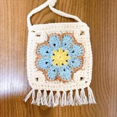 専用♡アフリカン グラニースクエア ベビー キッズ ポシェットのサムネイル