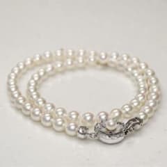 ⑦④番アコヤ真珠 パールネックレスsilver刻印 6.0-6.28mm - メルカリ