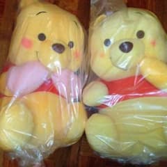 【2点セット】くまのプーさん　FukuFuku　超超BIGぬいぐるみ