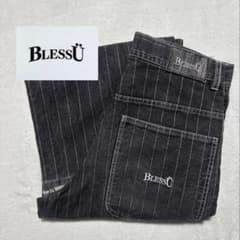 BLESS Ü BU STRIPE BAGGY DENIM PANTS - メルカリ