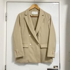 NOLLEY’S sophi ストレッチライトダブルジャケット 36 ベージュのサムネイル