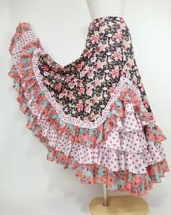 フラメンコ ファルダ 新品 フラメンコスカート フラメンコ衣装