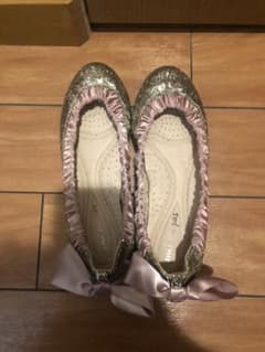 【ami du pas】シルバーラメバレエシューズのサムネイル