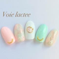 #35 春ネイル♡ぬりかけ♡ワイヤーネイル ベリーショート他各種サイズ変更可のサムネイル