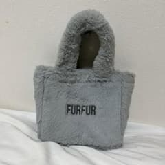 FURFUR 에코 퍼 토트 백 sax