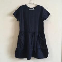 mitsujiro様専用　無印良品　キッズ　リネンワンピース　130のサムネイル