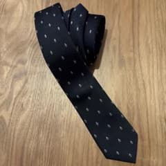 suit selectネクタイ 紺色 フルール・ド・リス柄のサムネイル