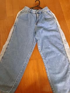 キッズ デニム ロングパンツ ワイドシルエットのサムネイル