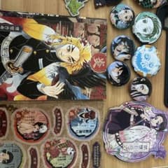 鬼滅の刃 グッズセット 缶バッジ ラバーマスコット カードのサムネイル