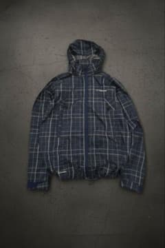 に*い様 Columbia チェック　マウンテンパーカー　シェルジャケット　te Columbia チェック マウンテンパーカー シェルジャケット - メルカリ