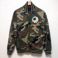 完売品　ミシカ　【ユナ着用】カモフラジャケット　ブルゾン　スタジャン　M 完売品】Mishka迷彩柄バーシティジャケット【少女時代ユナMV着用