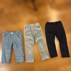 ベビー用ズボン3点　裏起毛デニムGAP 他ノーブランドのサムネイル