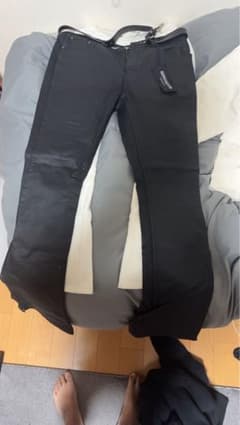 SERENEDEレザーフレアパンツ ブラックブーツカットデニム 新品タグ付き 