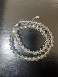 ファイテン　チタン　水晶　ネックレス　8mm 40cmのサムネイル