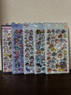 ボンボンドロップシール 淡水、水辺 深海魚 海水魚 海獣 すみだ水族館 5種のサムネイル