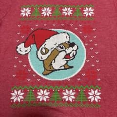 バッキーズ　Buc-ee's クリスマス 企業Tシャツ　Sサイズ　アメリカ古着のサムネイル