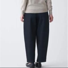 無印良品 ストレッチデニム タックワイドパンツのサムネイル
