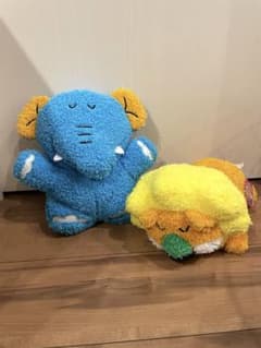 たべっ子どうぶつ すやすやGBぬいぐるみ らいおんくん・ぞうさんセット