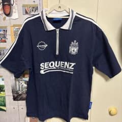 SEQUENZ ネイビー ポロシャツ Lのサムネイル