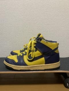 NIKE DUNK HIGH 26cm 紺黄　98年　カレッジカラー　ミシガンのサムネイル