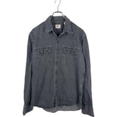 ●Levi's リーバイス　ブラック　デニムシャツ　長袖　メンズ M