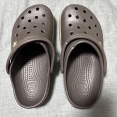 【未使用】crocs クロックス クロッグサンダル M5 W7 ブラウン