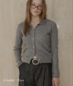 GIUNON soft knit color cardigan グレーのサムネイル