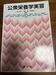 公衆栄養学実習 井上浩一・川野因・本田榮子 編著 建帛社のサムネイル