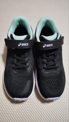 asics キッズ スニーカー ブラック ミントのサムネイル