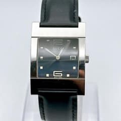 美品 稼動品 GUCCI グッチ メンズ腕時計 スクエア 黒字盤 7700M - メルカリ