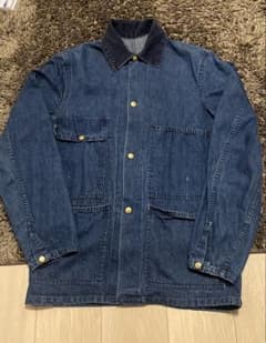 50s 60s CARTER'Sカバーオール 裏地なし デニムジャケットワーク