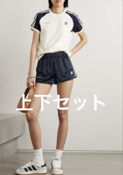 sporty&rich adidas 上下セット ネイビー - メルカリ