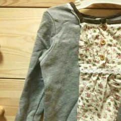 女の子 95㎝ トレーナー 花柄 レース 秋冬物のサムネイル