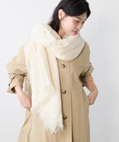 新品タグ付 ASAUCE MELER フランダース リネンガーゼストールⅲ 白