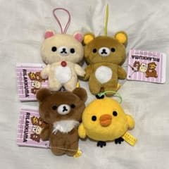 ①② リラックマ ゴムひも付きマスコット 4種セット① - メルカリ