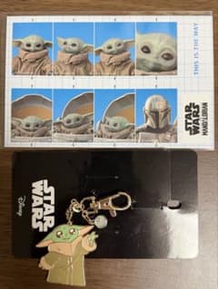 STAR WARS ザ・マンダロリアンアンドグローグー キーホルダー＆証明写真