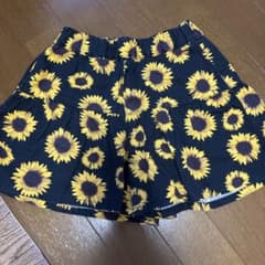 ひまわり柄 ハーフパンツ 120cmのサムネイル