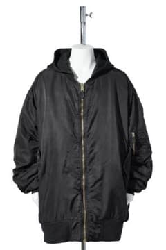 FOSTEX M.C.D. オーバーサイズ MA-1 ジャケット ブラック - メルカリ