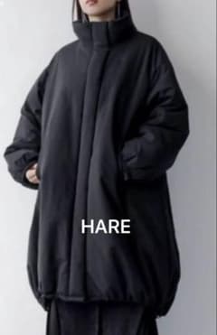 美品 HARE エアサーマルオーバーコート 23AW ブラック - メルカリ