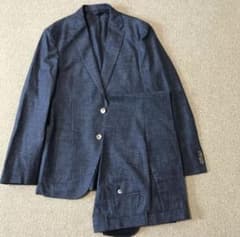 ボス HUGO BOSS ブルー系アンコンスーツ 着用数回の極美品 44 S-M ボス HUGO BOSS ブルー系アンコンスーツ 着用数回の極美品 44 S-M