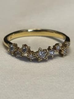 スタージュエリー K18 ダイヤモンド0.18ct リング 12号 - メルカリ