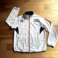 umbro アンブロ ピステ ウィンドブレーカー ホワイト - メルカリ