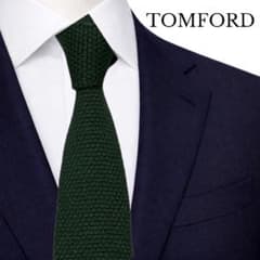 トムフォード ニットタイ　グリーン 美品】TOMFORD トムフォード ネクタイ ニットタイ 緑 タグ付き - メルカリ