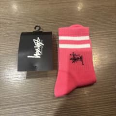 Stussy ピンク ストライプ ソックスのサムネイル