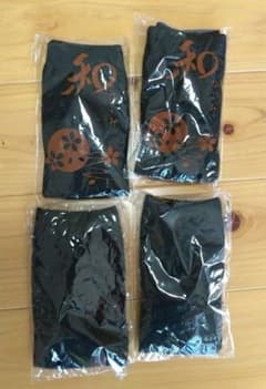 足袋ソックス 黒4足のサムネイル