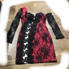 Baybclub 赤と黒 レース ドレスのサムネイル