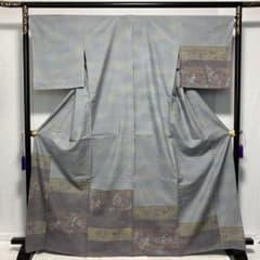 D833 訪問着 小千谷紬 辻ヶ花 正絹 着物 単衣 未使用極美品 - メルカリ