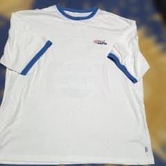PEPSI ペプシ　リンガーTシャツ ホワイト ブルー　ディスカス